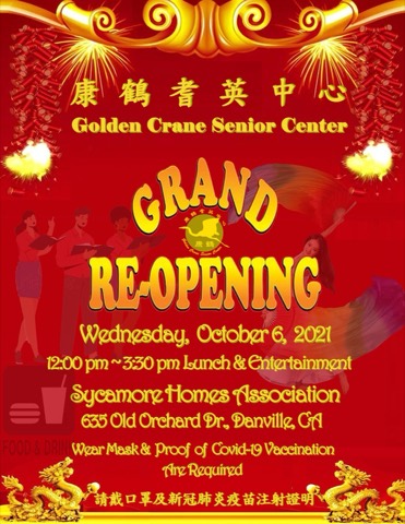 Golden Crane Senior Center, 2021
