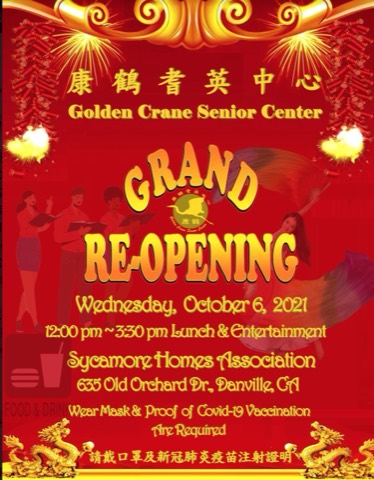 Golden Crane Senior Center, 2021